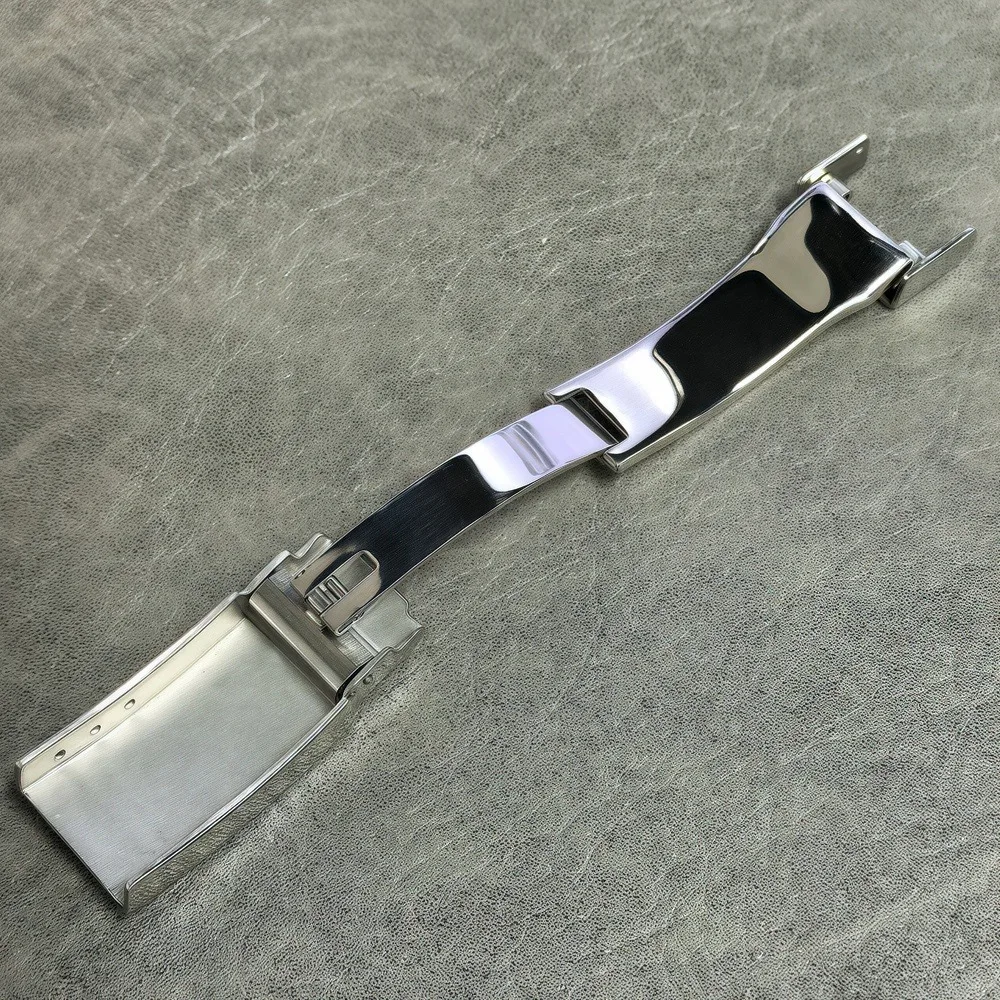 20 مللي متر حزام ساعة اليد المواد المطاطية التكيف VK63/NH35 حركة الفولاذ المقاوم للصدأ للطي مزلاج السلامة أجزاء الساعة وزارة الدفاع