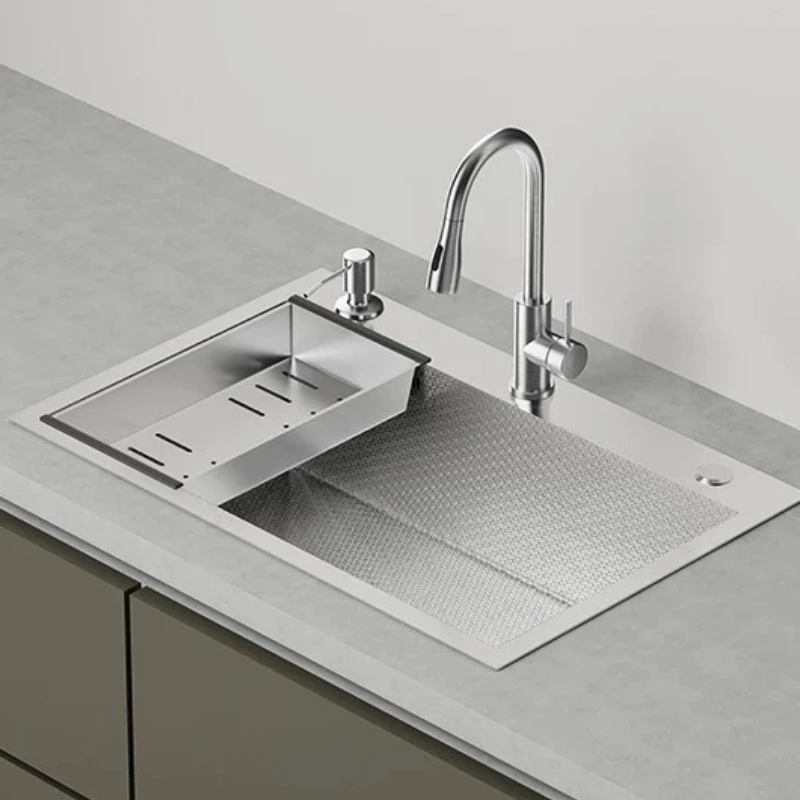 New Stainless Steel Kitchen Sinks Hand-rubbed Complete Kitchen Sinks Accessories Home Improvement Lavelli Da Cucina ZY40SC