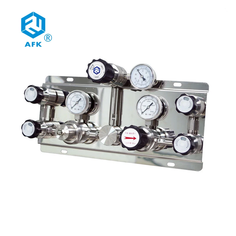 

Stainless Steel WL300 Semi-Automatic Switching Device Purge Function Diaphragm Valve Three R11 Pressure Regulators Oxygen