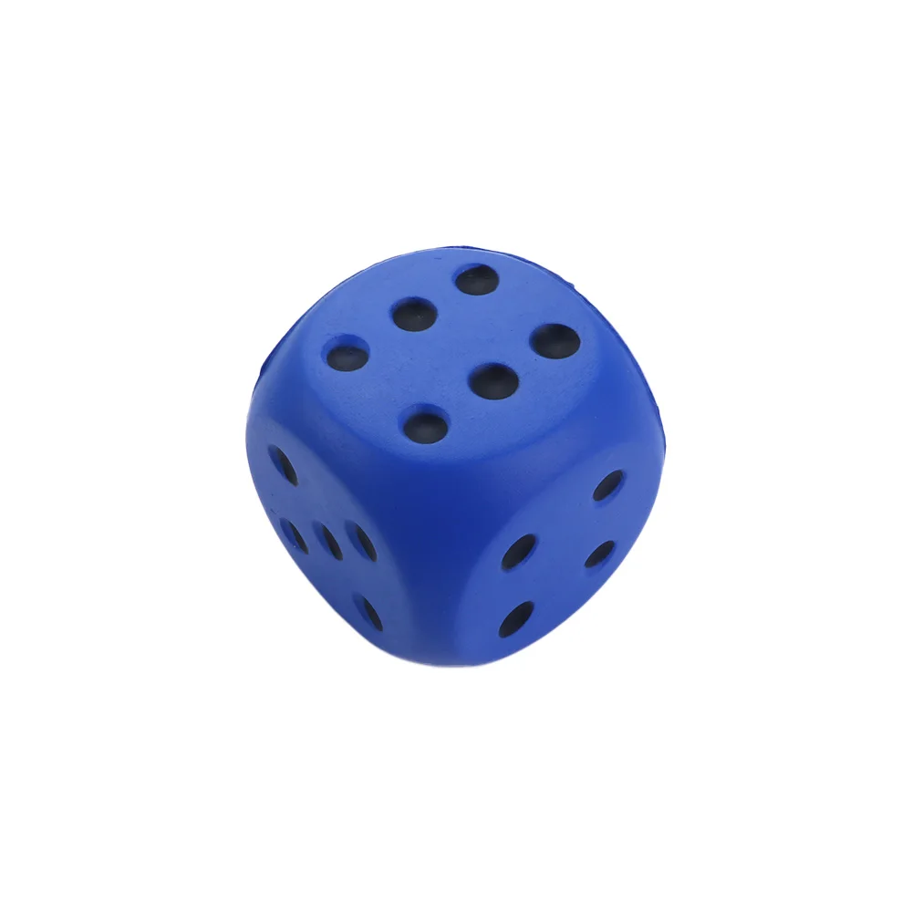 for Children Gag Toy Elastic Toys Solid Color Soft Length 6cm Big Dice Pressure Relief Anti Stress Sponge Dice Point Dice