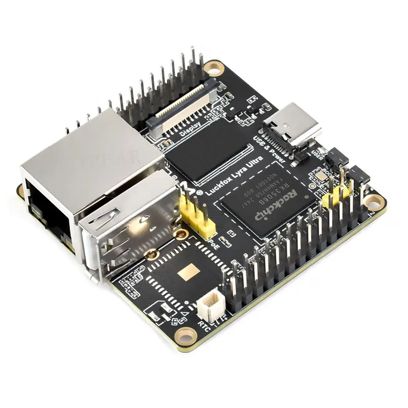 Luckfox Top-Version Luckfox Lyra Ultra RK3506B OnBoard EMMC-8GB Mic Option WiFi6 /PoE With Audio and Display Port