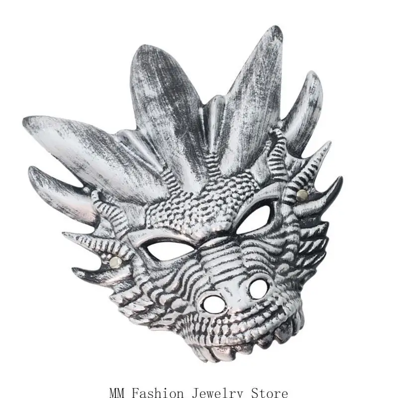 D0UB smoka głowa maska ​​maskarada maska ​​na Halloween maska ​​pełna twarz maska ​​dla kobiet mężczyzn