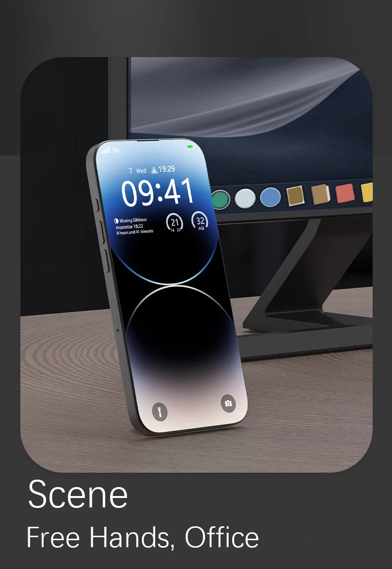 Für Magsafe Magnetischer Silikonkautschuk, 1 Stück, ultraleicht und ultradünn, starke Saugkraft, drehbar, 360 Grad ° Wandaufkleber überall Foldi – Detail 8