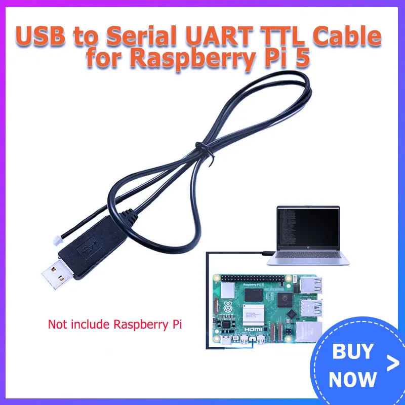 

Raspberry Pi 5 Terminal UART Serial TTL to USB Port Debugging Cable for RPI 5