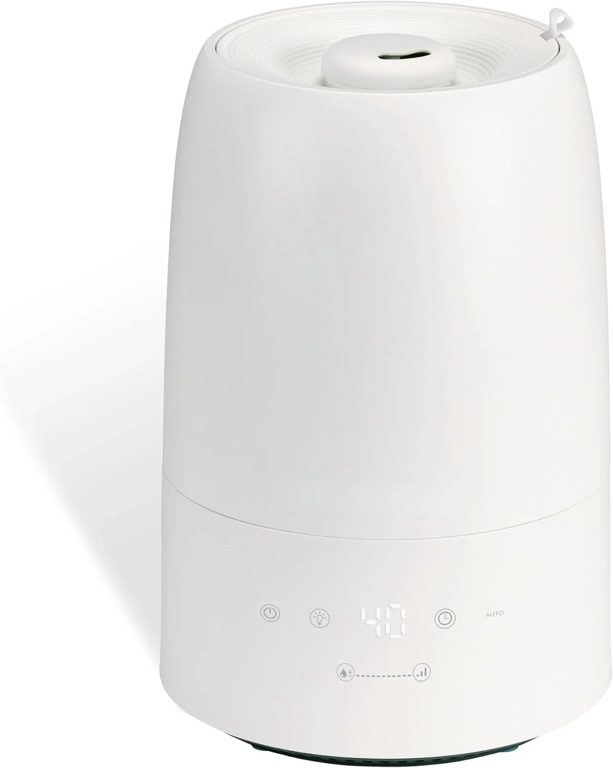 

Large 50-Hour Top Fill Cool Ultrasonic Humidifier with Humidistat for Bedroom and Living Room - Timer and Tray Included