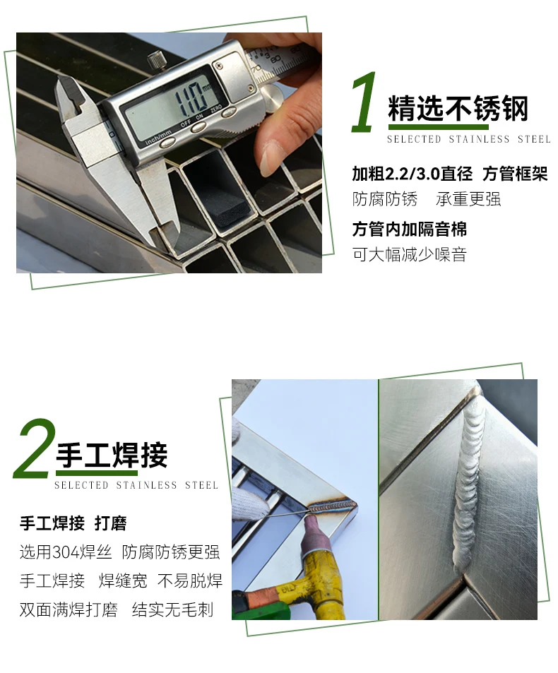 Factory Price  Silver Stainless Steel Dog Kennel Crate with Feeding Bowl Pull Tray Windproof Dog House