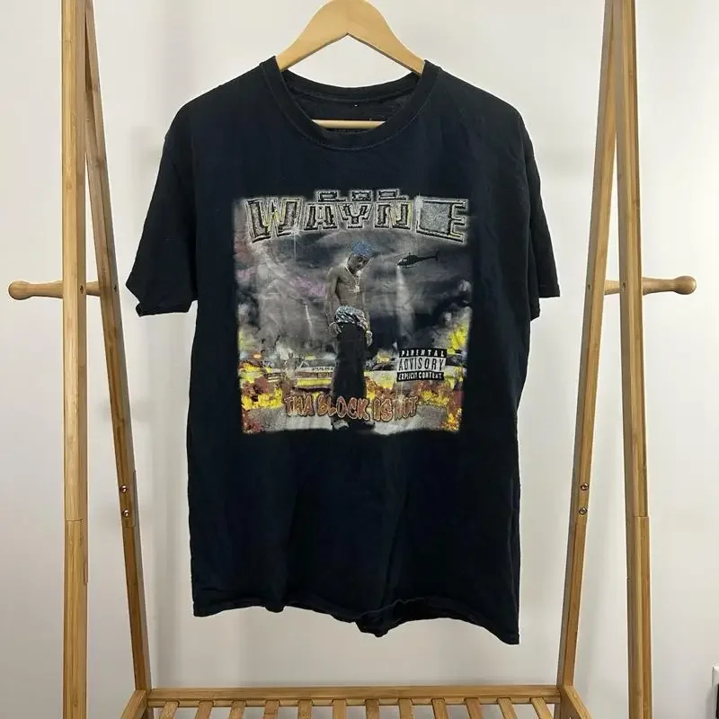 VTG Lil Wayne Tha Block Is Hot Cash Money Hip Top Rap T Shirt Size M