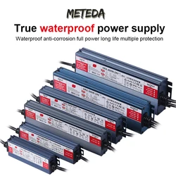 Transformadores de iluminação à prova d'água AC para DC 12V 24V LED Driver Adaptador de alimentação 36W 150W 200W 600W IP6712V Fonte de alimentação