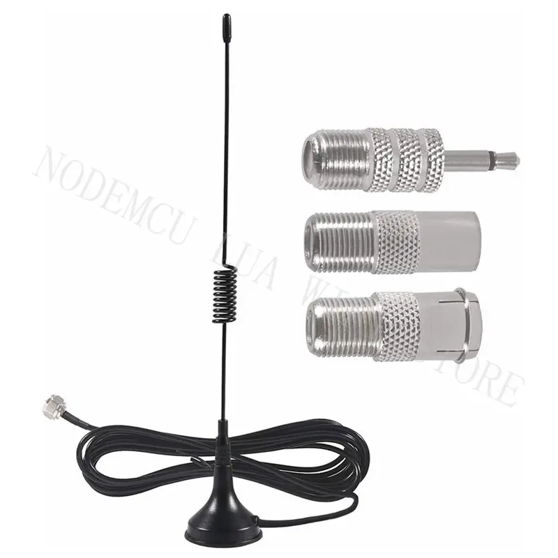 75 Ohm FM Stereo Antenna Magnetic Base Male FM Antenna Kit For Yamaha Onkyo etc Stereo Receiver Table Top Radio Receiver