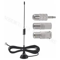 Kit de antena ESTÉREO FM de 75 ohmios, Base magnética, receptor de Radio FM macho para Yamaha Onkyo, etc.