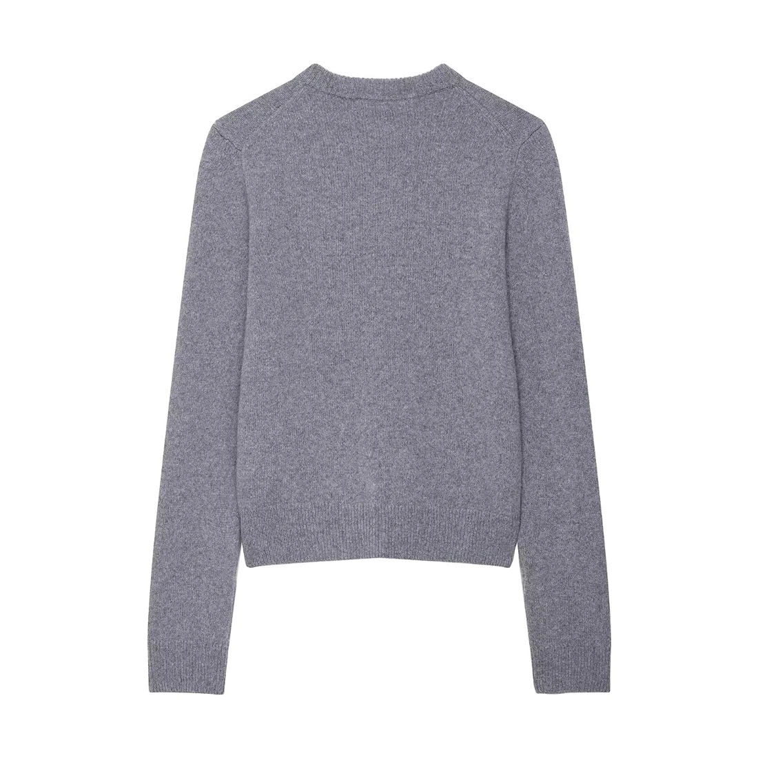 Jersey de cachemira para mujer, medio suéter con frente abierto y cárdigans cómodos, textura con estampado Simple, tarjeta Regular, primavera y otoño