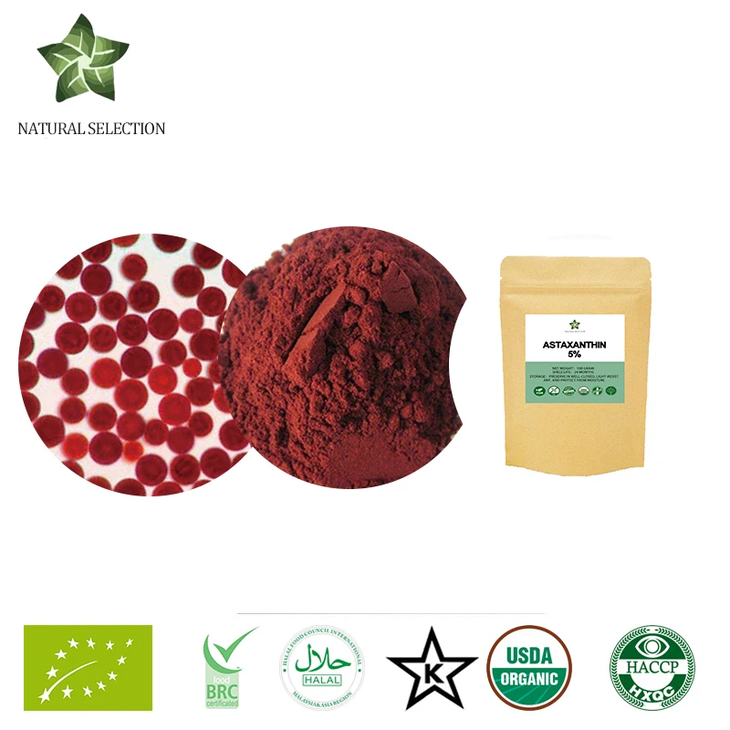 50-1000g Cosmetic Grade Astaxanthin Powder, Anti Aging Replenishes Water,Inhibit Skin Melanin