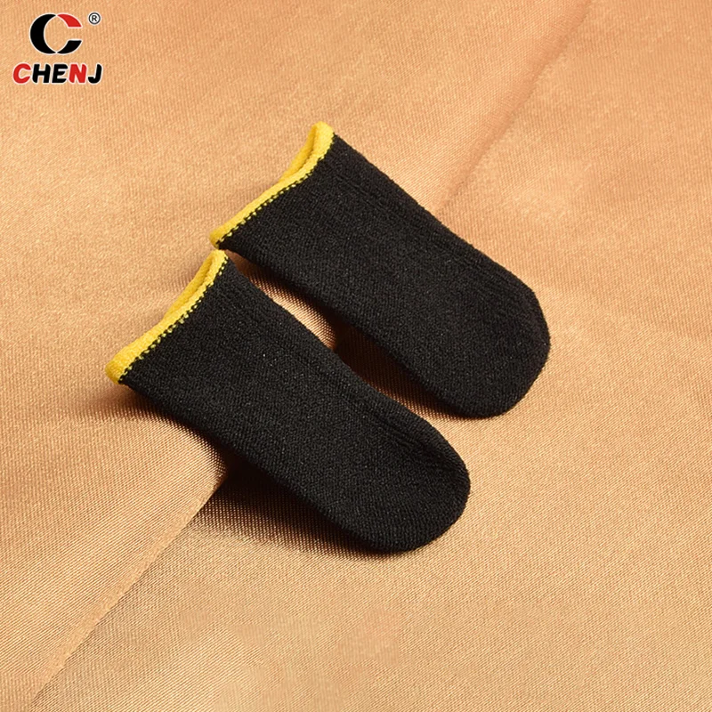 2pcs Finger Cover Breathable Game Controller Finger Sleeve For Pubg Sweat Proof Non-Scratch Touch Screen Gaming Thumb Gloves