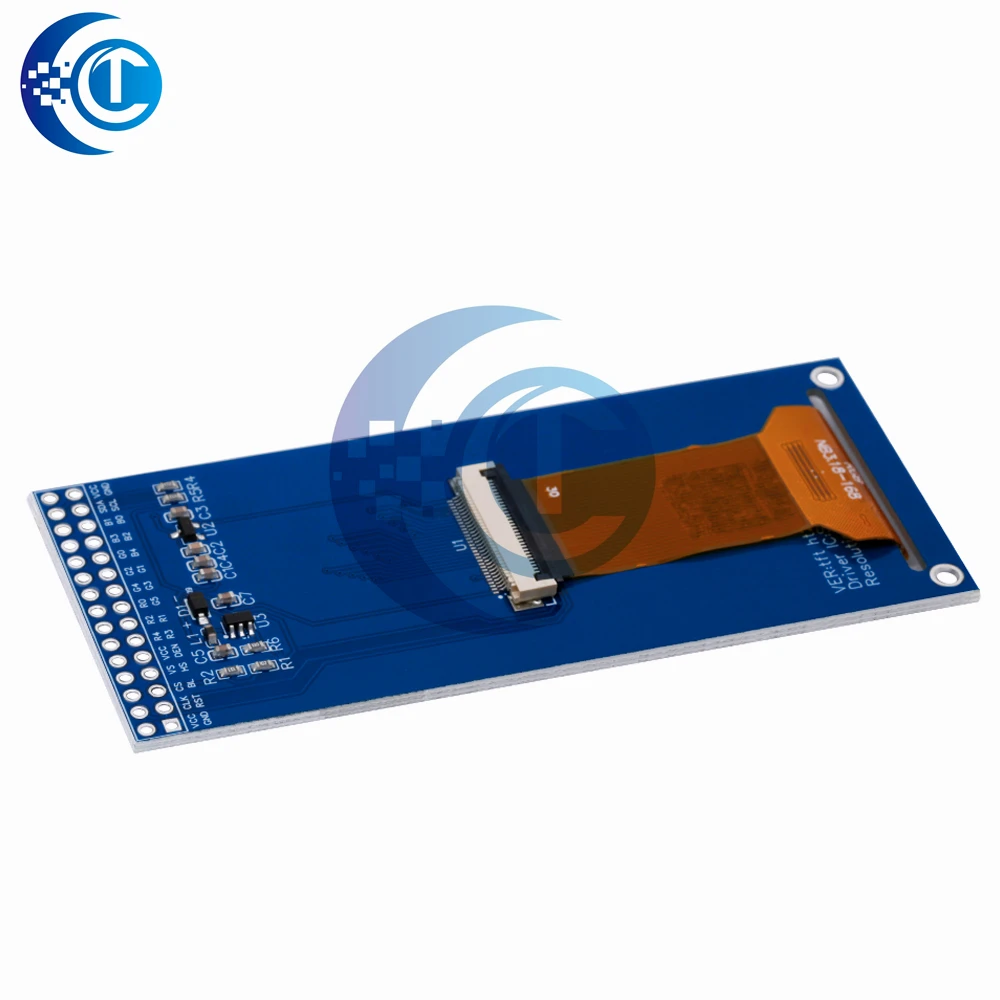 Módulo de exibição LCD TFT de 2,86 polegadas 376 × 960 com driver ST7701 (interface SPI, 2,8-3,3 V) para Arduino/ST