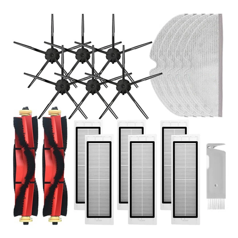 A005-For Xiaomi Roborock S5 Max S6 Maxv Robot Vacuum Cleaner Accessories Mop Cloth HEPA Filter Main Side Brush Spare Parts