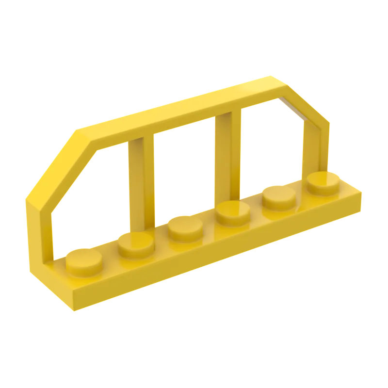 10Pcs MOC Parts 6583 Plate Special 1 x 6 with Train Wagon End Fence Compatible Brick DIY Assmble Building Block Particle Kid Toy