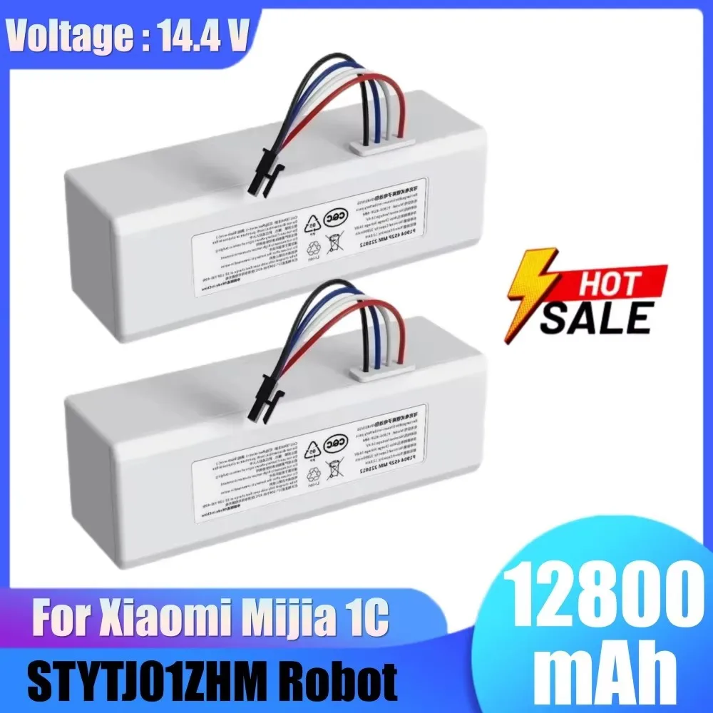 Аккумулятор для робота-пылесоса Xiaomi 14.4V 12800mAh 1C STYTJ01ZHM Mijia Mi, сменный аккумулятор для робота-пылесоса и полотера G1