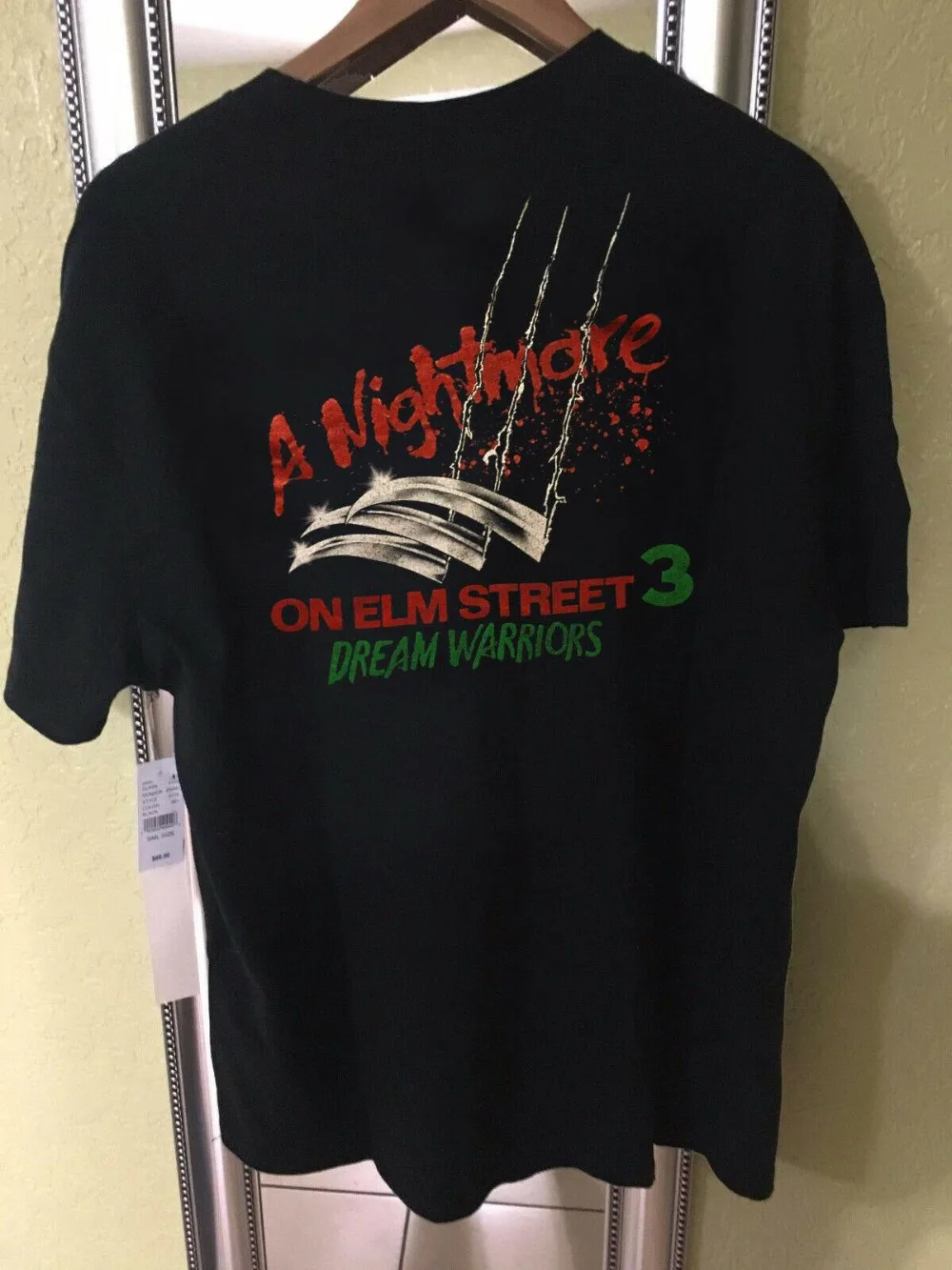 เสื้อยืดวินเทจยุค 80 แนวสยองขวัญ A NIGHTMARE on Elm Street 3 เฟรดดี้ ครูเกอร์ เฮลไลเซอร์ ของขวัญ เสื้อภาพยนตร์ย้อนยุค ของขวัญวันฮาโลวีน
