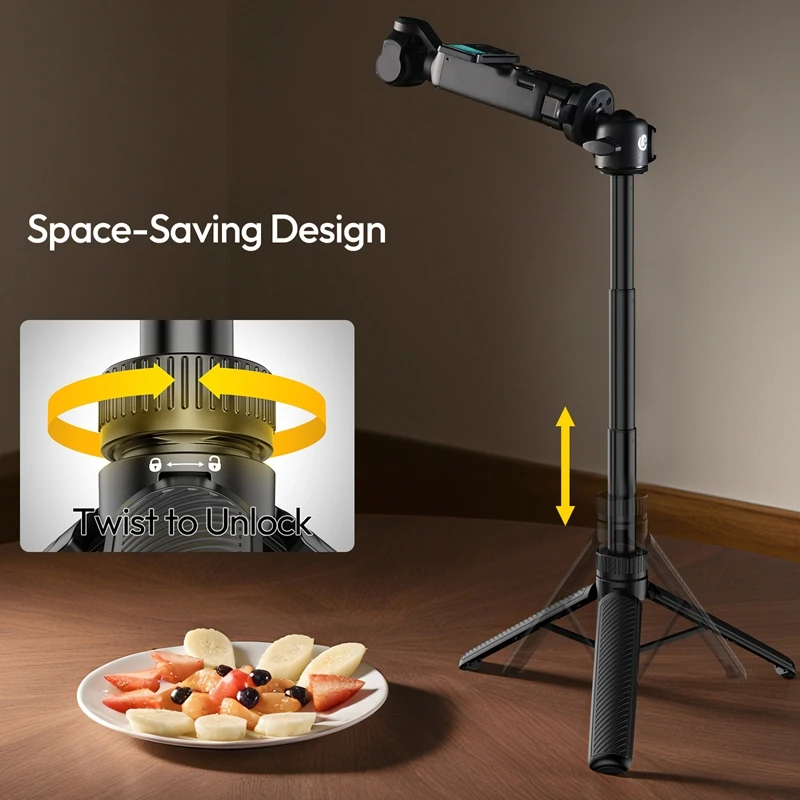 ​ Ulanzi MT90 Cka Treppiede a sgancio rapido Selfie Treppiede portatile per fotocamera Smartphone per Gopro per DJI Pocket 3 per Vlog da viaggio