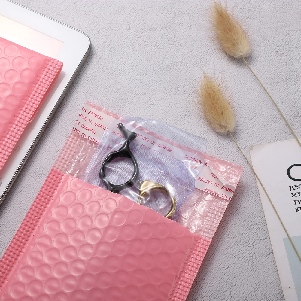 

60 Pcs Packaging Bags Bubble Co-extruded Film Shipping Mailers for Clothing Versandtasche Pink Small Mini