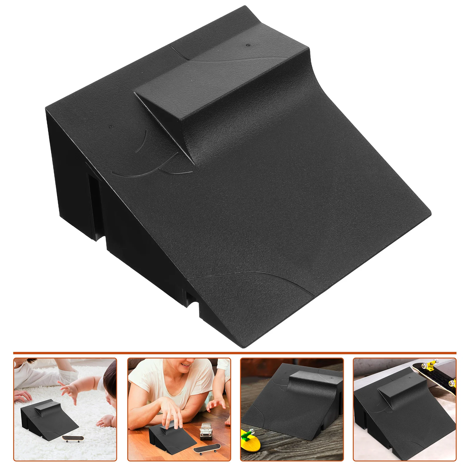 

1pc Fingerboard Park Ramp Kit Premium Plastic Adjustable Mini Skateboard Training Prop For Kids Skill Development Finger