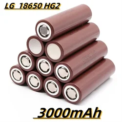 2024 100% 18650 lithium battery 3000mAh brand new original battery 18650HG2 3.7V discharge 20a rechargeable battery 3.7v