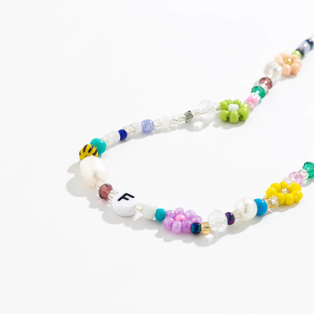 Boho Bunte Kleine Samenperlen Weben Blumen Halskette für Frauen Handgemachte Kurze Halsband Hals 2023 Mode Schmuck Zubehör – Detail 14