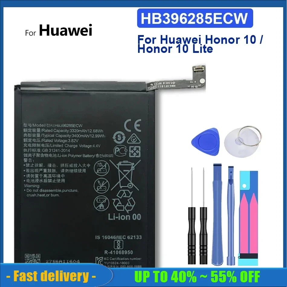 

Аккумуляторные батареи HB396285ECW для Huawei Honor 10 / Honor 10 Lite / Honor10 / Honor10 Lite, портативная батарея