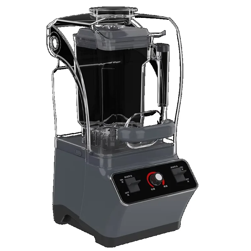 Commercial heavy-duty smoothie mixer with soundproof cover