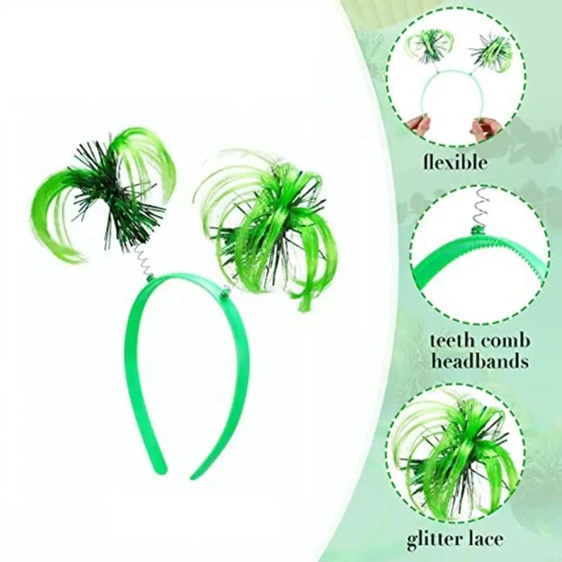 

H9ED Patriotic Parades Maosi Hairband Multicolor Headband Costume Accessories