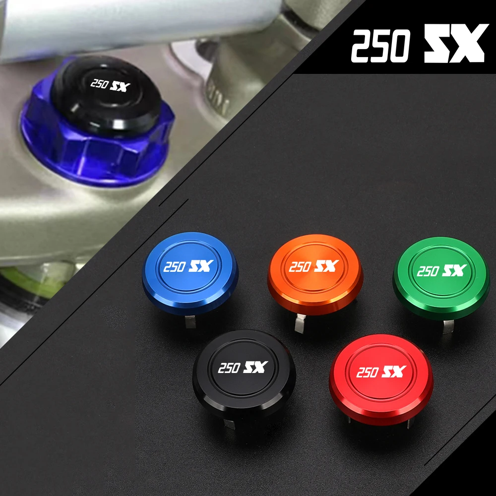 

Motorcycle Accessories Steering Stem Nut Cap Decoration Cover For 250SX 250 SX 2003 2004 2005 2006 2007 2008 2009 2010 2011-2025