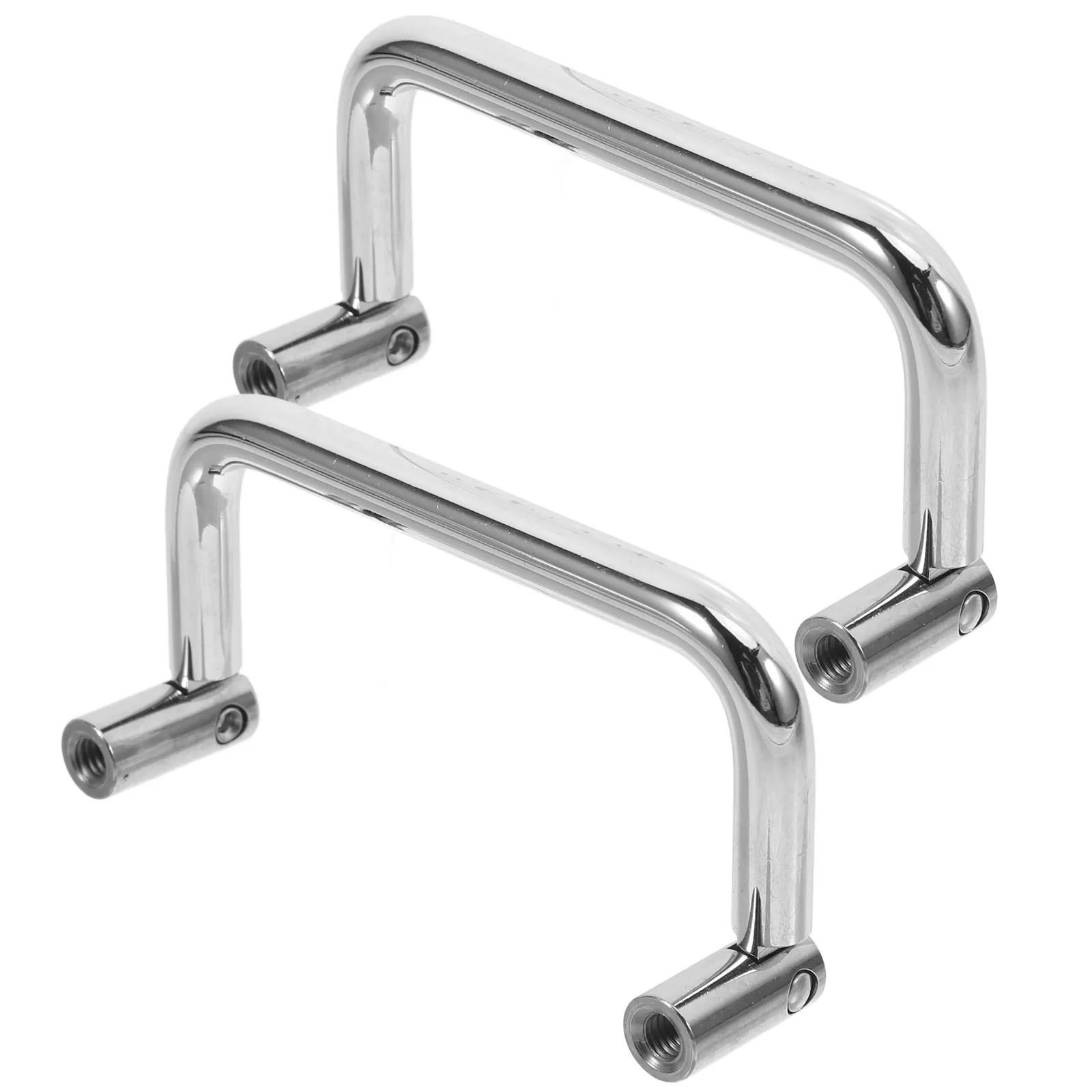 

2Pcs Heavy Duty Cabinet Door Handle Foldable Stainless Steel Metal Pull Handle for Toolbox Drawer Furniture Gate Handles Outdoor