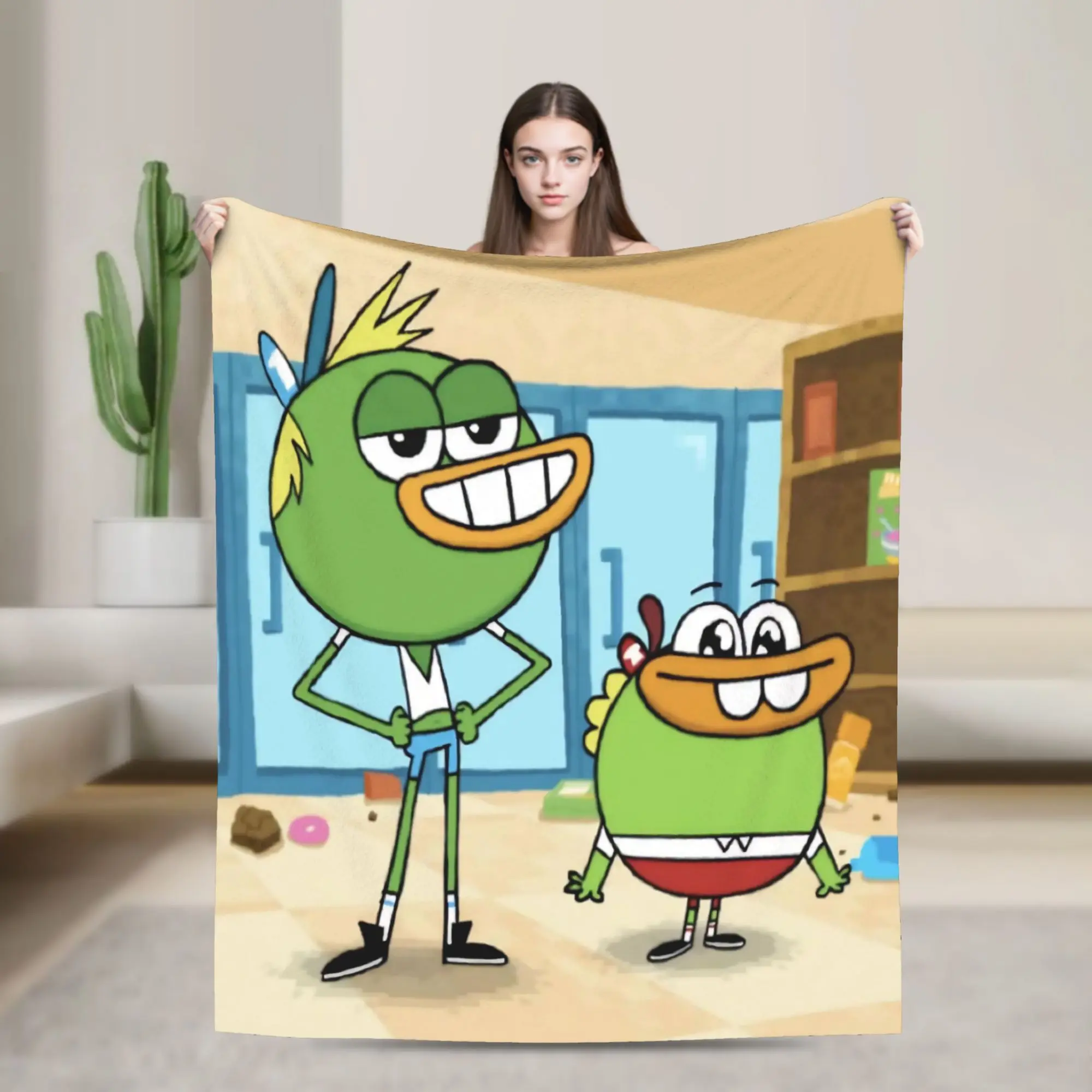 Cozy Breadwinners cartoon Blanket Stuff Home Decorative  Throw Blanket Super Warm Flannel for Car