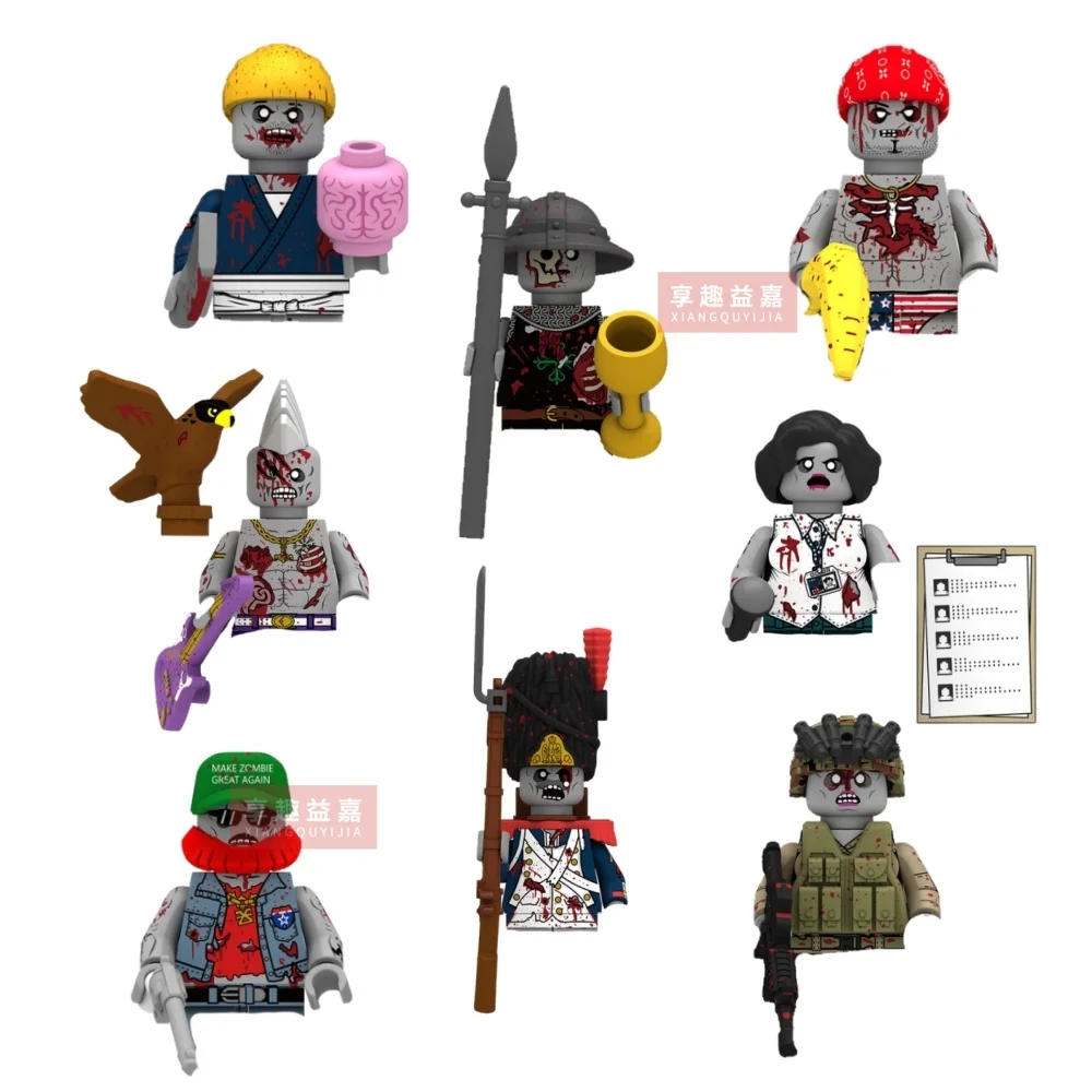 

MOC Old Guard Zombie Crusaders Murderer Building Blocks Model Bricks mini Action toy Figures Toy gift for children