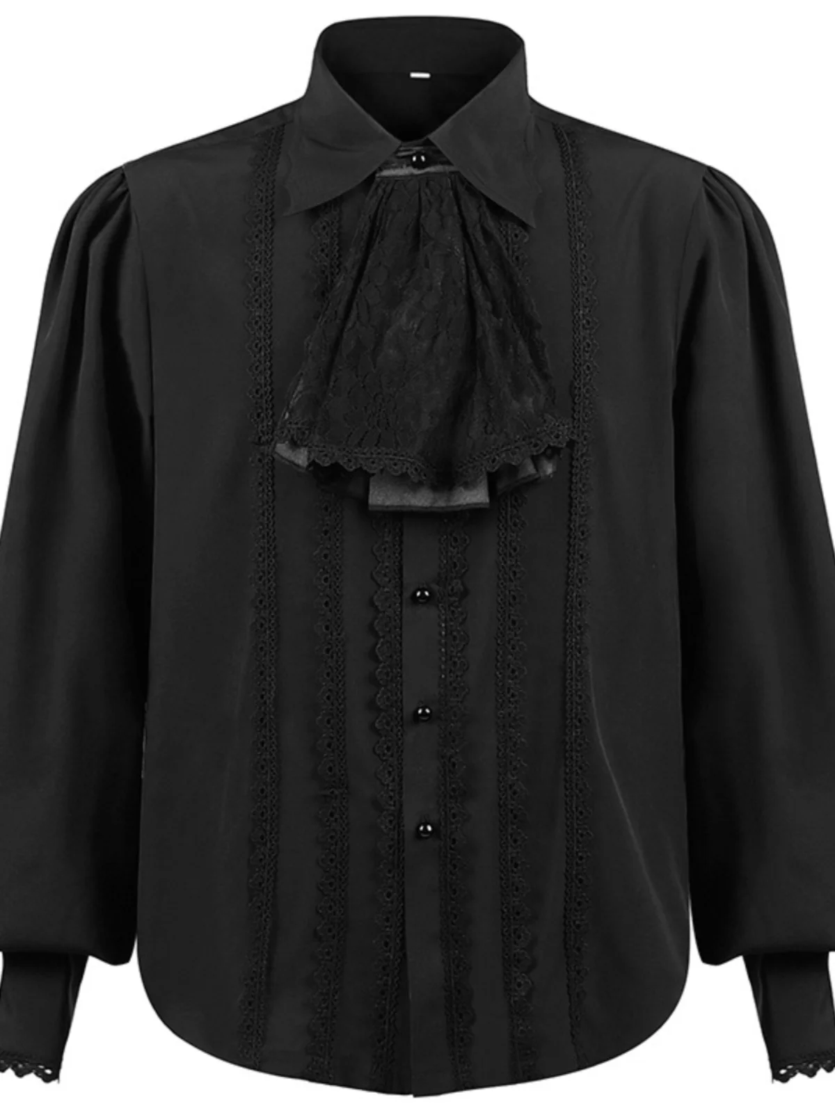 Men's Narrow Sve irt St Punk Medieval Inner Wear Victorian Top Wi M Faionable Inner irt Spring 2023