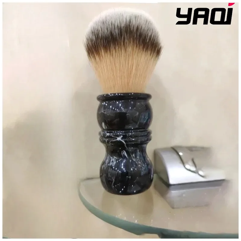 Yaqi 24MM Men's Shaving Brush Resin Handle Nylon 2026 For Cleaning Beard Face Cleaning Professional Versatile Tool