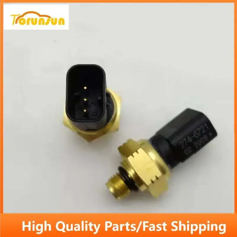 

2PCS Oil Pressure Sensor Switch 274-6721 Fit For Caterpillar 320D D2 C6.4 Excavator