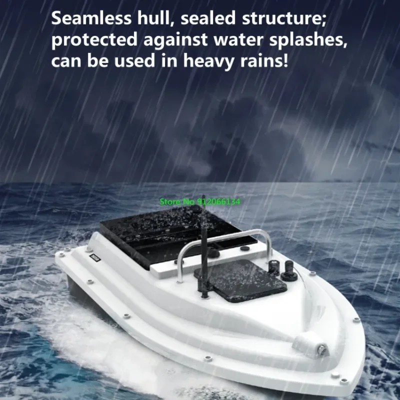 

GPS 500M Wireless Remote Control Fishing Bait Boat 2.4G 2KG Loading Waterproof Smart Fixed Speed Cruise High Speed RC Bait Boat