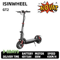 isinwheel GT2 Folding Electric Scooter 11 Inch Tires E-Scooter 800W Brushless Motor 48V 15AH Off-Road Escooter For Adult