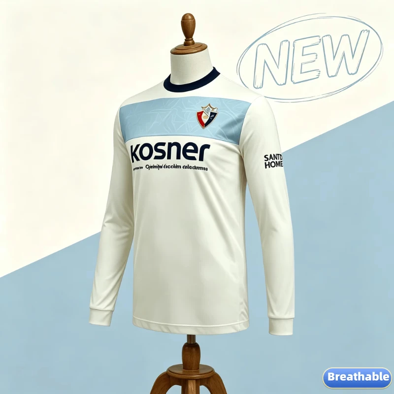 26 Spain CA Osasuna Long Sleeve Soccer Jersey Spring Autumn Y2K Quick Dry 3D Printed Football Shirt Men Sports Training Uniform