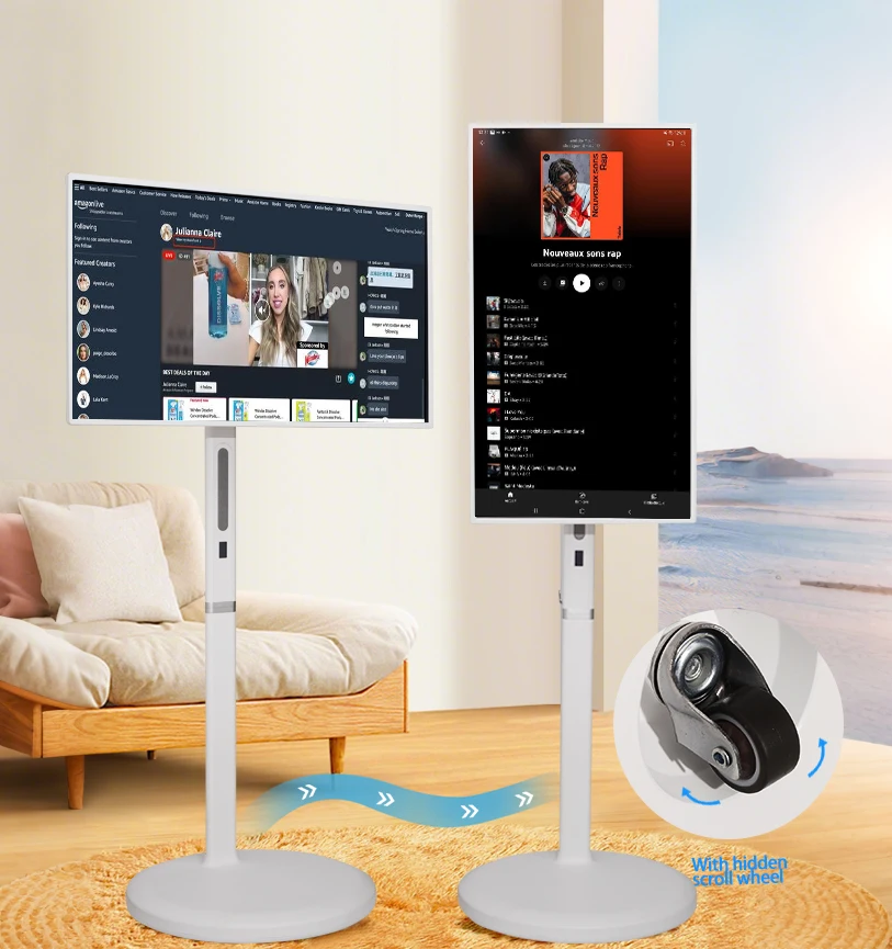21.5/32' Mobile Touch Smart Screen Free Screen Wireless Projection Live Broadcast Machine Bestie Mobile TV Screen