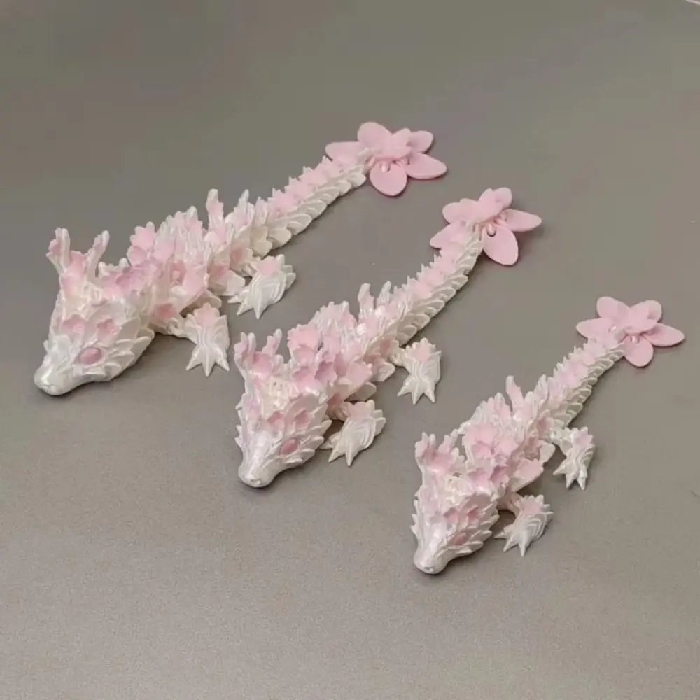 Имитация глаз 3D печатный дракон Сакура дракон лазер 3D печатный дракон дицератопс гибкий вращающийся 3D шарнирный дракон игрушки