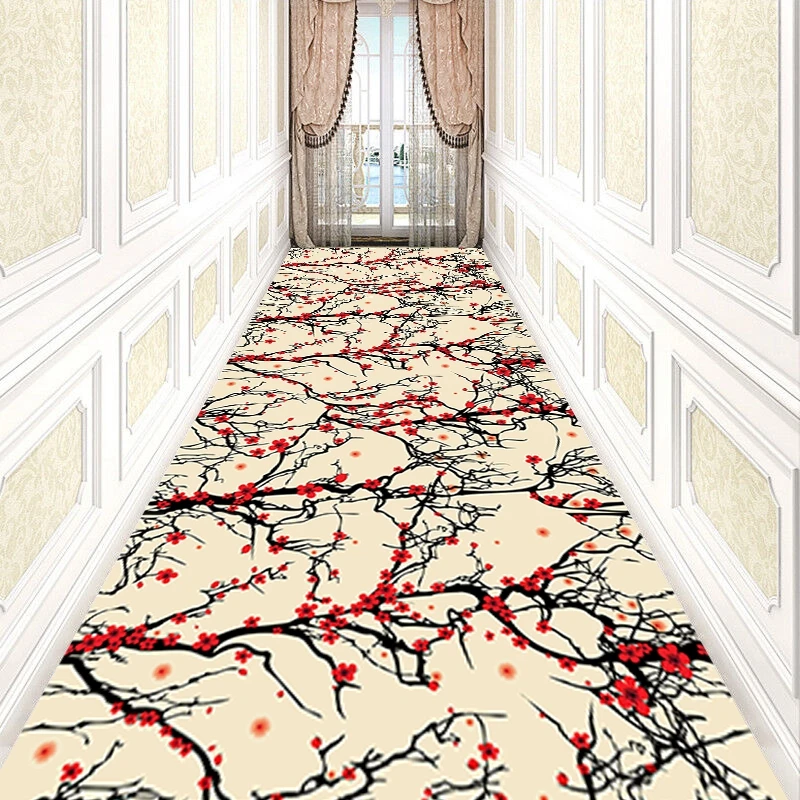 Reese Lobby Carpets Living Room Bedroom Porch Rug Spring And Summer Japanese Cherry Blossom Hallway Corridor Aisle Hall Entrance