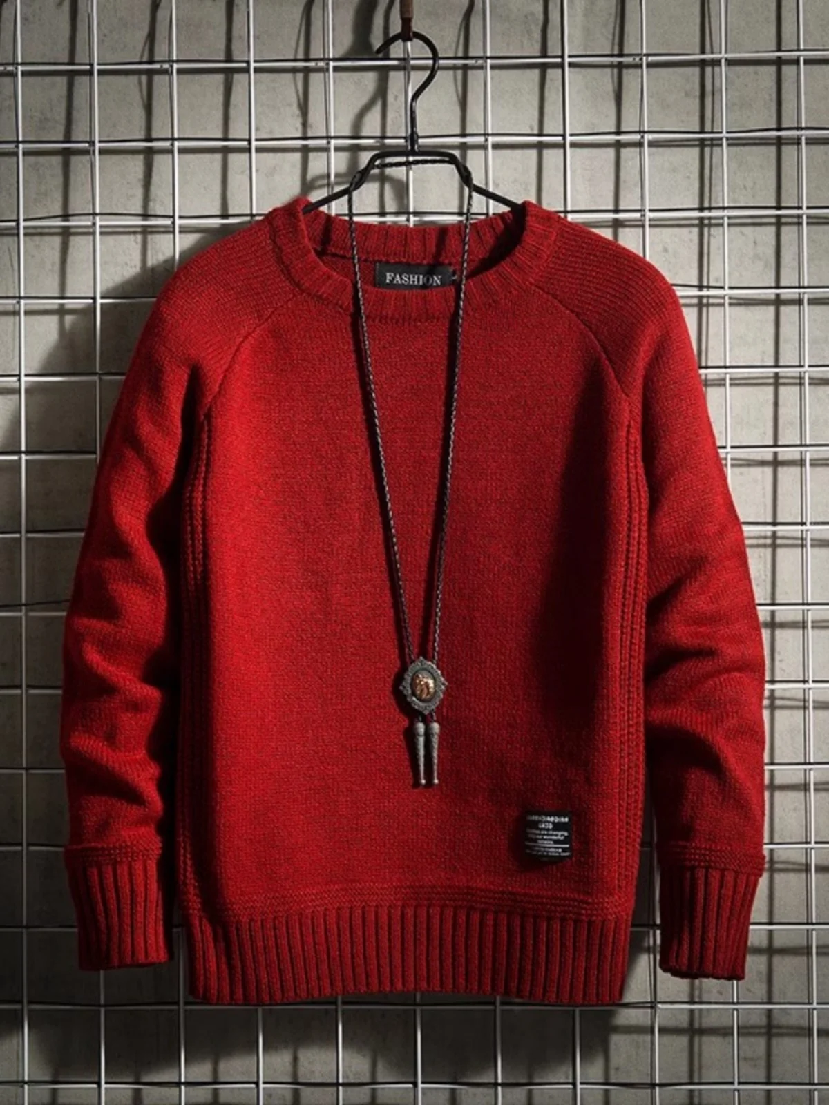 

Мужской лоскутный трикотаж, круглый свитер, очень большой размер, зимнее повседневное модное винтажное шерстяное пальто, молодежное активное пальто