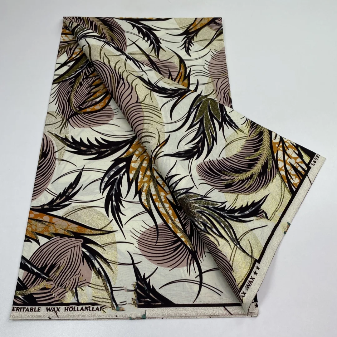 2026 New Style Nigeria Golden- Wax Print Fabric - High Quality African Wax Print Fabric for Patchwork, Clothing & DIY