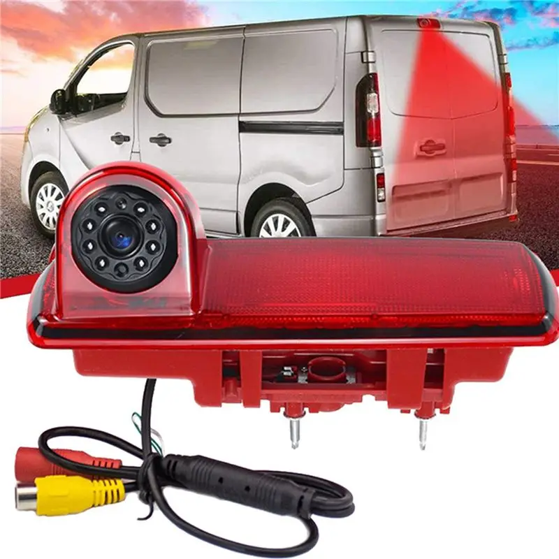 M49K-3X High Definition Waterproof IR Night Vision Rear View Backup Brake Light Camera For 2014 Opel Vivaro / 2014 Renault