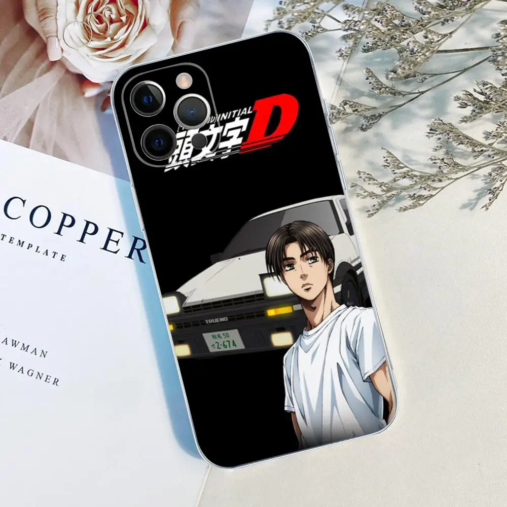 Anime Initial D Phone Case For iPhone 15 14 13 12 Mini 11 Pro XS Max X XR SE 6 7 8 Plus Soft Silicone Cover