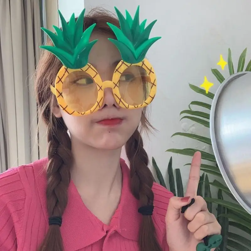 نظارة شمسية أناناس ، نظارات شكل الفاكهة الجدة نظارات Luaus Party Sunglasses Party Party Supplies Decorations