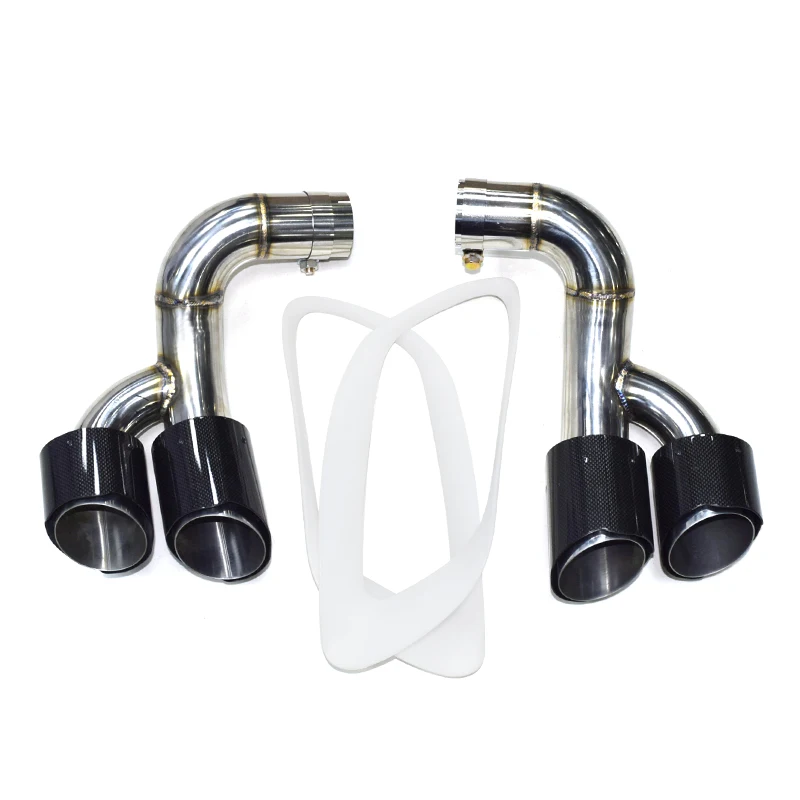 

Wholesale Carbon Fiber Four E71 Exhaust Pipe Muffler Tips 09-13 X6 E71 Circle Tip Upgrade Double Muffler Tail