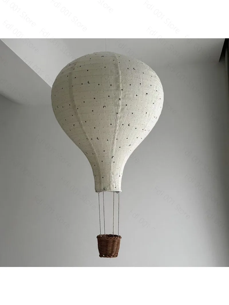

Nordic Ins Children's Room Handmade Fabric Hot Air Balloon Pendant Home Decoration Balloon Lampshade Pendant Shooting Props